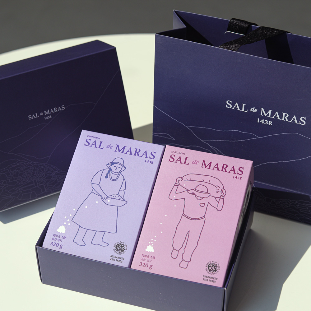마라스소금 선물세트 1호 - 공정무역 토판염 미네랄 소금 페루 안데스-주식회사어스맨-차세대 판로플랫폼 스토어(STORE) 36.5