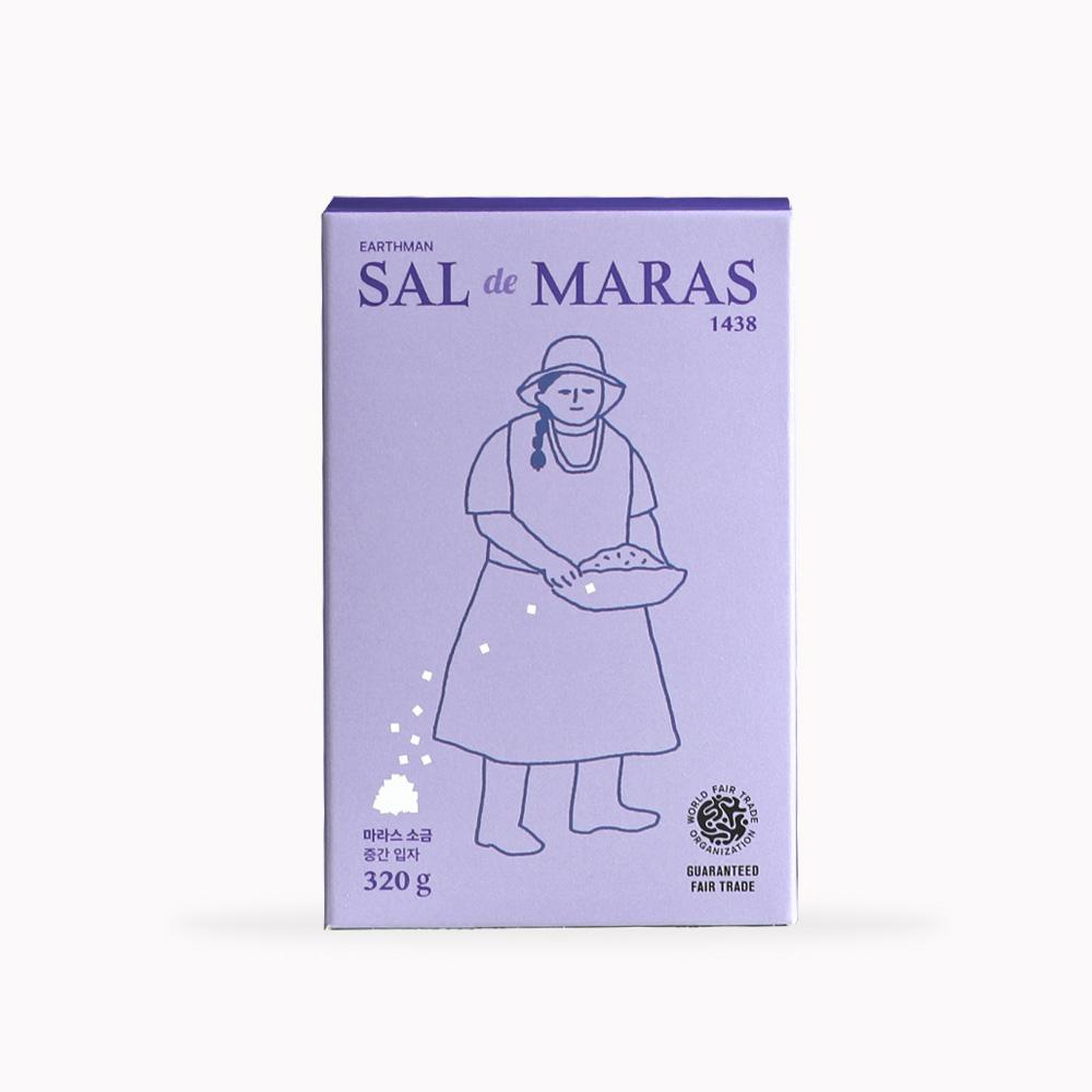 공정무역 토판염 미네랄 소금 페루 안데스 마라스소금 320g (중간입자)-주식회사어스맨-차세대 판로플랫폼 스토어(STORE) 36.5