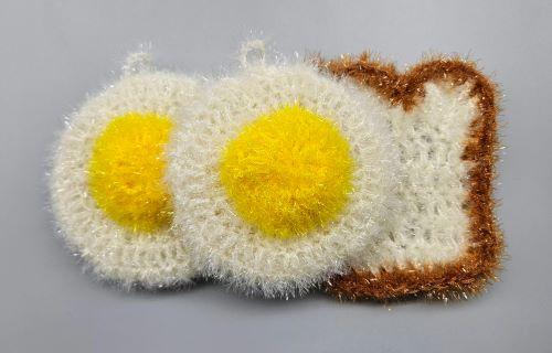 핸드메이드 식빵, 계란 후라이, 와플, 호빵 수세미