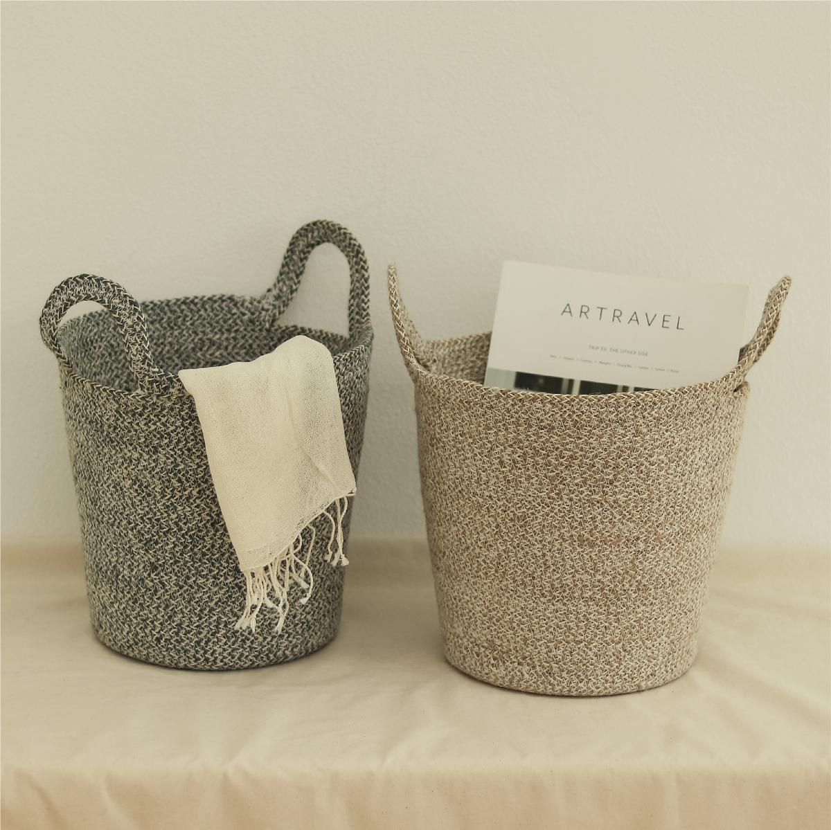 공정무역 주트 핸들 오발바스켓-(주) 공기핸디크래프트-차세대 판로플랫폼 스토어(STORE) 36.5