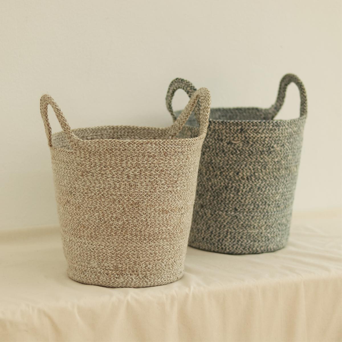 공정무역 주트 핸들 오발바스켓-(주) 공기핸디크래프트-차세대 판로플랫폼 스토어(STORE) 36.5