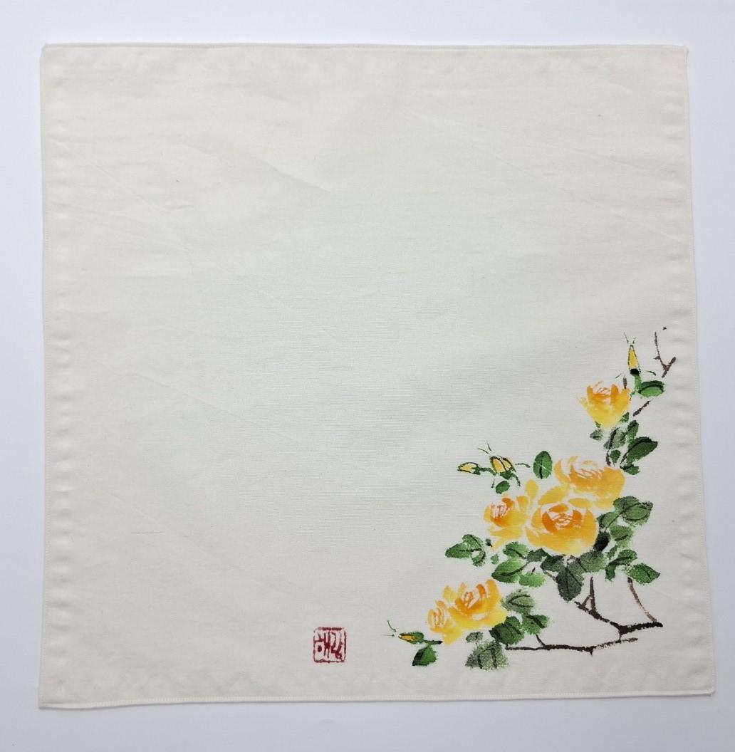 핸드메이드 문인화 손수건