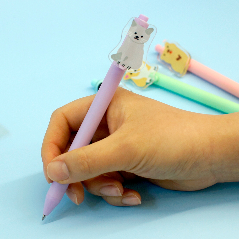 보킷 아크릴 젤펜 동물 (쿼카/펭귄/고양이/웰시코기)