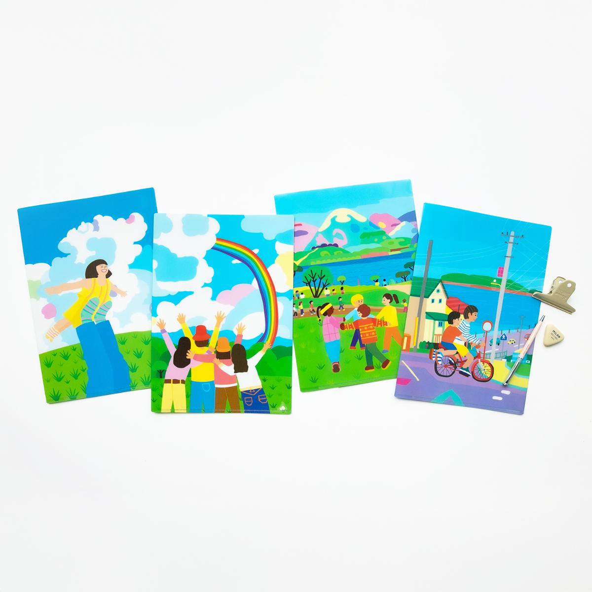 디자인 양면홀더 4종