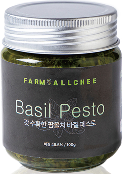 갓 수확한 팜올치 바질페스토세트-협동조합매일매일즐거워-차세대 판로플랫폼 스토어(STORE) 36.5