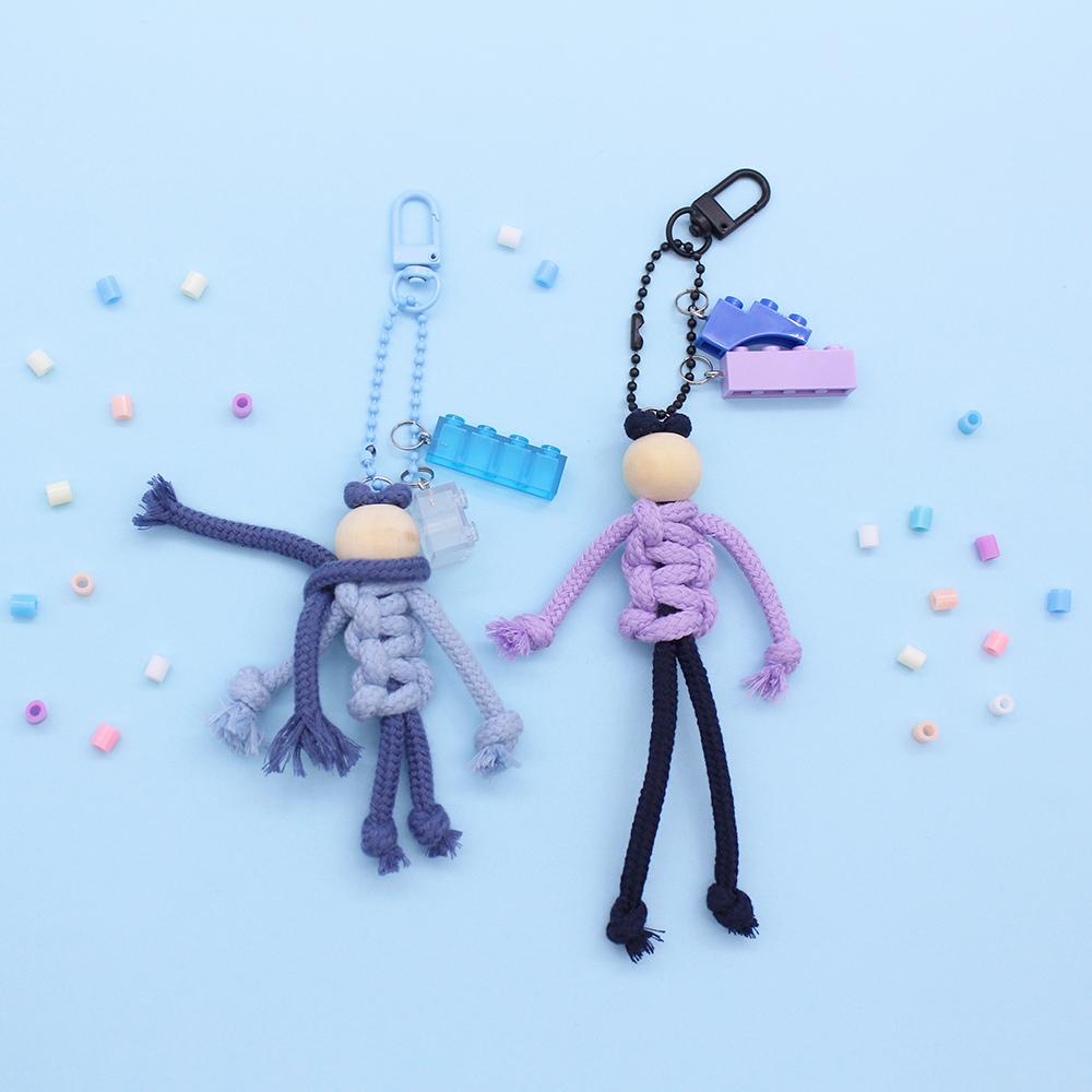 아트앤허그 마크라메 걱정인형 만들기 과일 키트 블럭 키링 업사이클링 DIY 매듭 공예 세트