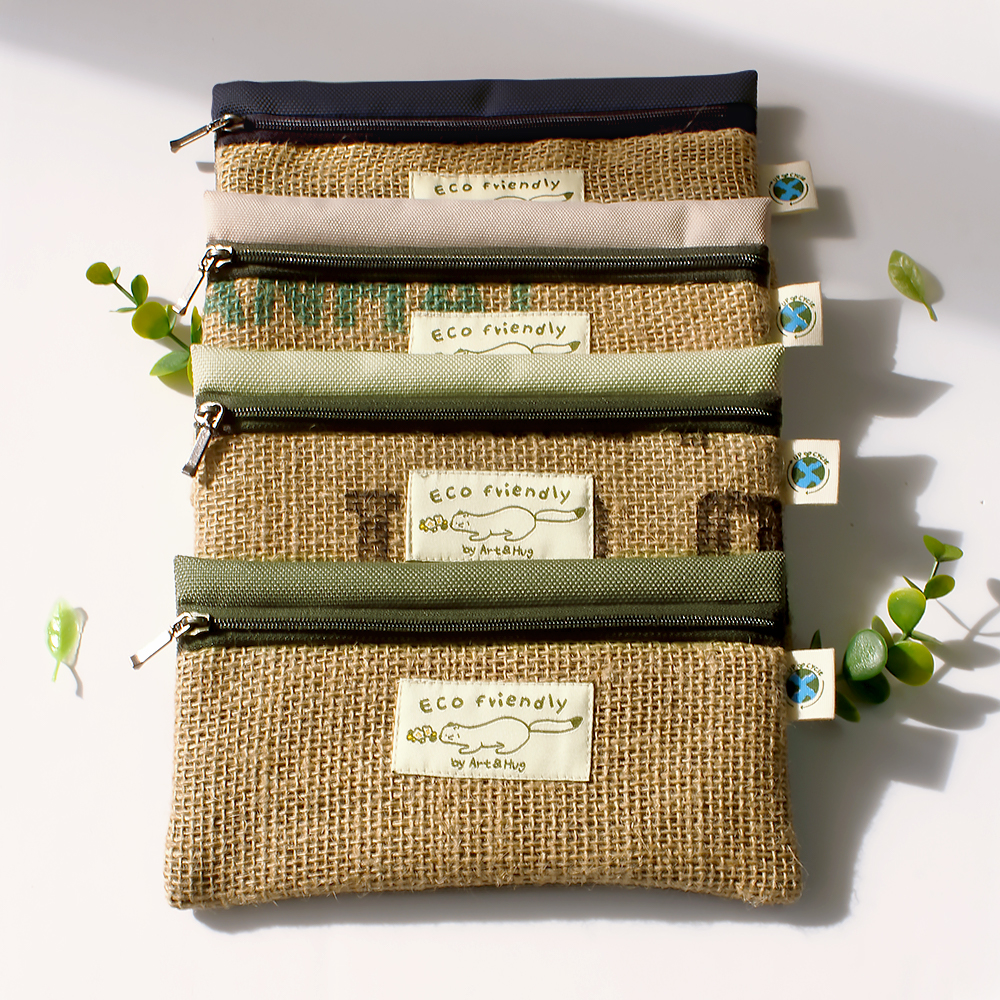 새활용 인증 커피 원두 자루 필통 업사이클링 파우치 ESG 웰컴키트 rPET 인테리어-주식회사 아트앤허그-차세대 판로플랫폼 스토어(STORE) 36.5