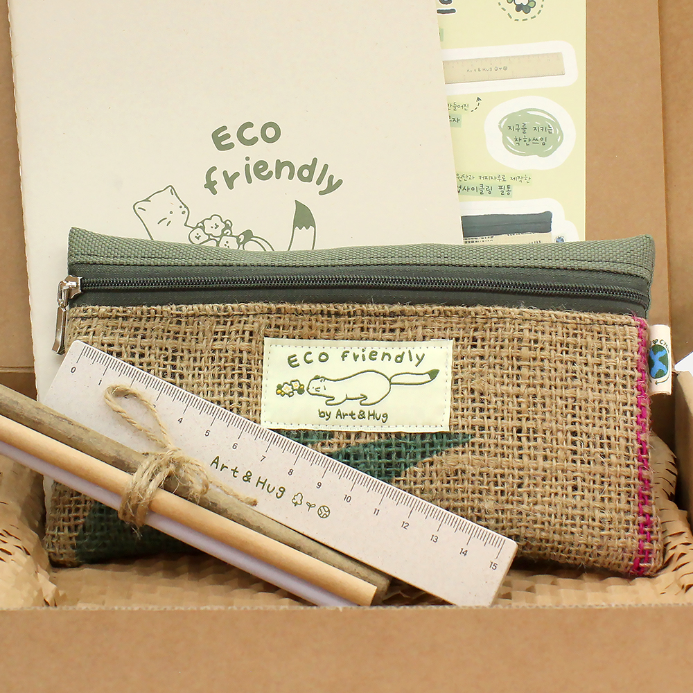 새활용 인증 커피 원두 자루 필통 업사이클링 파우치 ESG 웰컴키트 rPET 인테리어-주식회사 아트앤허그-차세대 판로플랫폼 스토어(STORE) 36.5