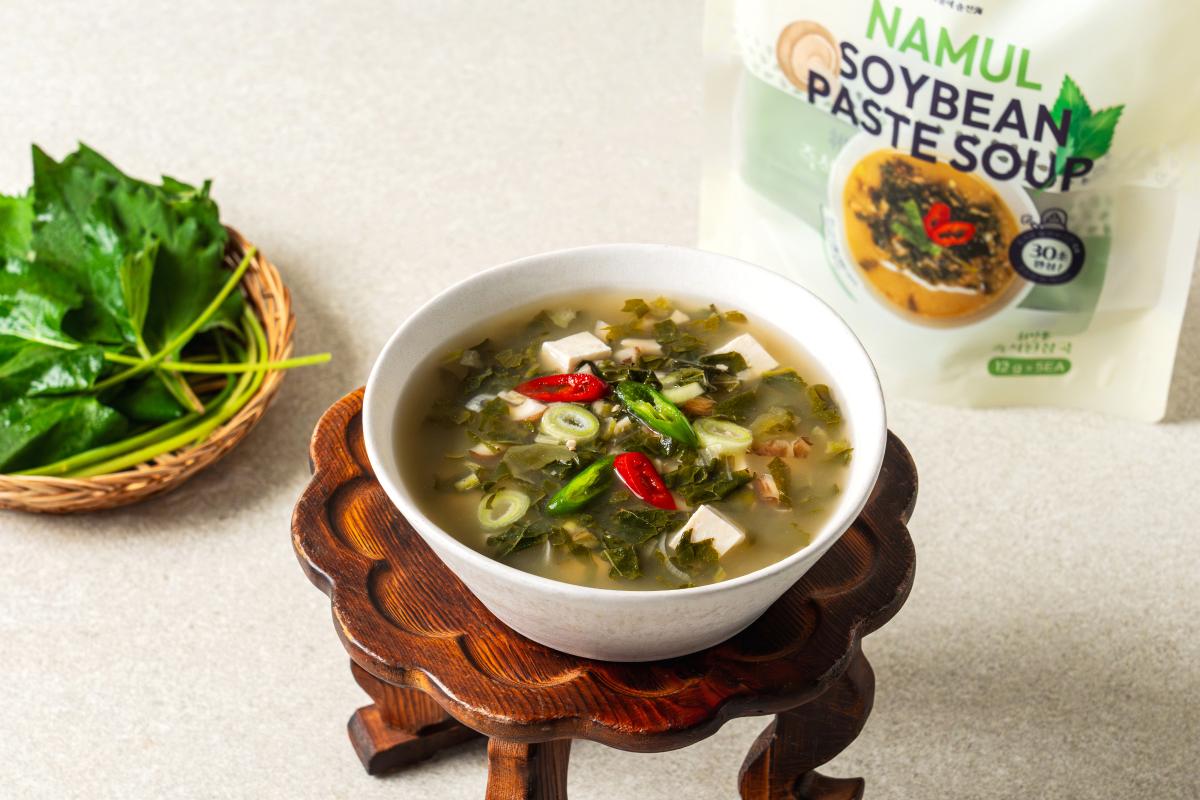 취나물 즉석 된장국