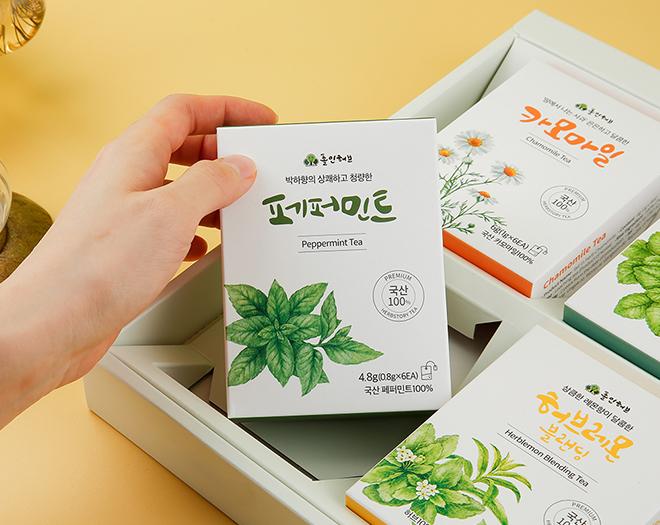 폴인허브 4종 세트 티백-협동조합 허브이야기-차세대 판로플랫폼 스토어(STORE) 36.5