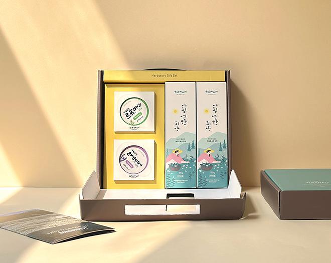 아침연한 생활선물세트 치약 비누 세트-허브이야기-차세대 판로플랫폼 스토어(STORE) 36.5