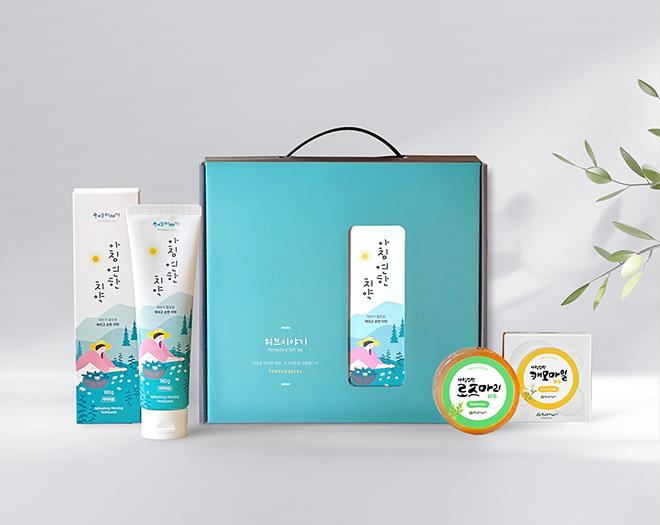 아침연한 생활선물세트 치약 비누 세트-허브이야기-차세대 판로플랫폼 스토어(STORE) 36.5