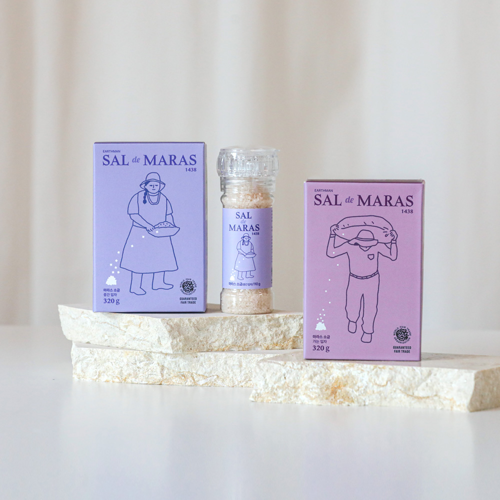 마라스소금 선물세트 2호 - 공정무역 토판염 미네랄 소금 페루 안데스-주식회사어스맨-차세대 판로플랫폼 스토어(STORE) 36.5