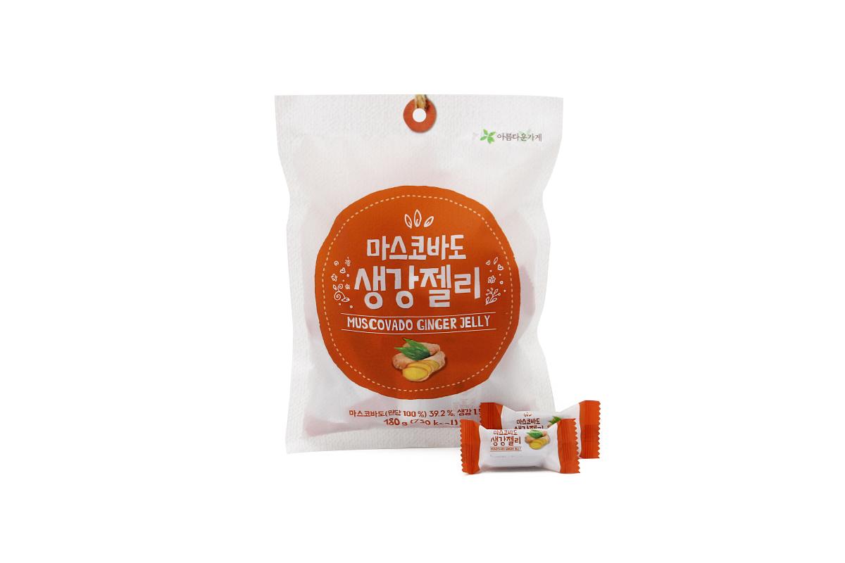 [도매가] [아름다운가게] 마스코바도 생강젤리180g