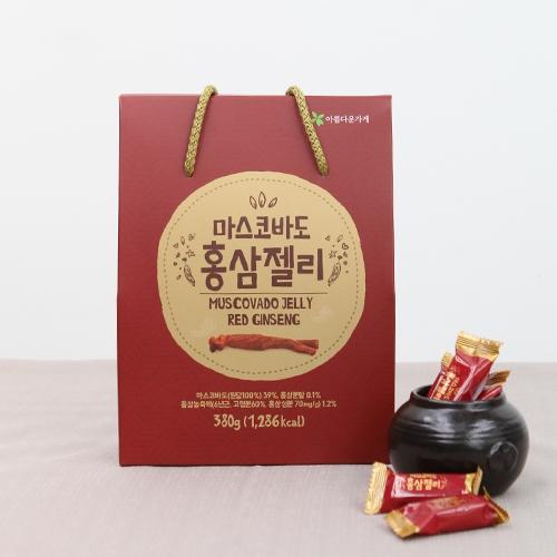 [아름다운가게] 마스코바도 홍삼젤리(선물용)380g