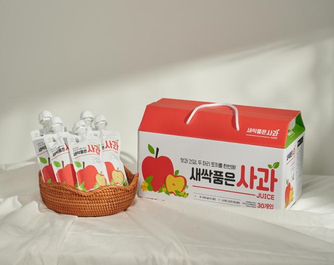새싹품은 사과주스