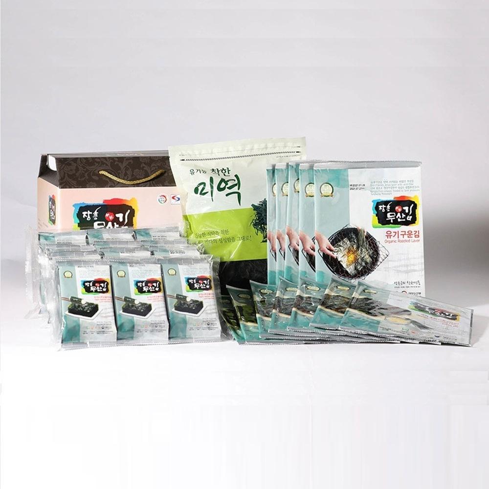 김선물세트 / 산을 전혀 쓰지않는 착한김 청정 장흥 무산김 선물세트6호