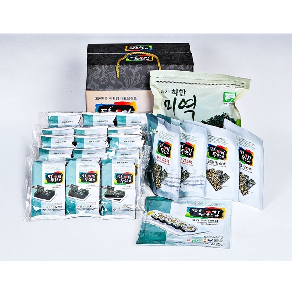 김선물세트 / 산을 전혀 쓰지않는 착한김 청정 장흥 무산김 선물세트2호