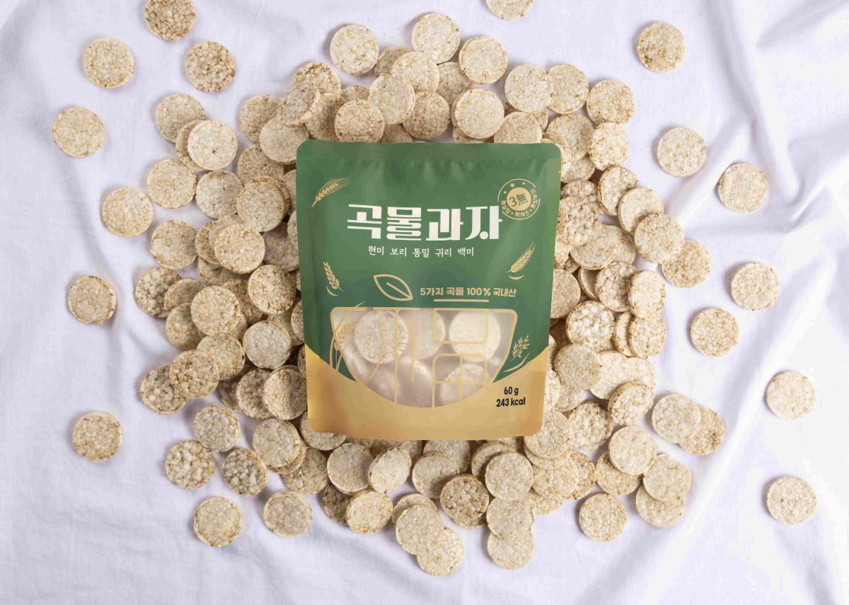 [청청구례]한입크기 곡물과자 뻥튀기 60g 5봉-농업회사법인 복내리는당산나무 주식회사-차세대 판로플랫폼 스토어(STORE) 36.5
