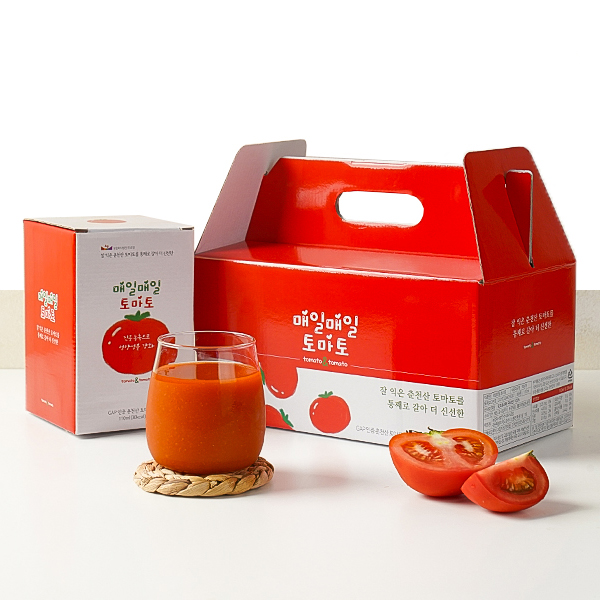 통째로 갈아만든 국내산100% 진짜 토마토즙 (110ml x 30팩)
