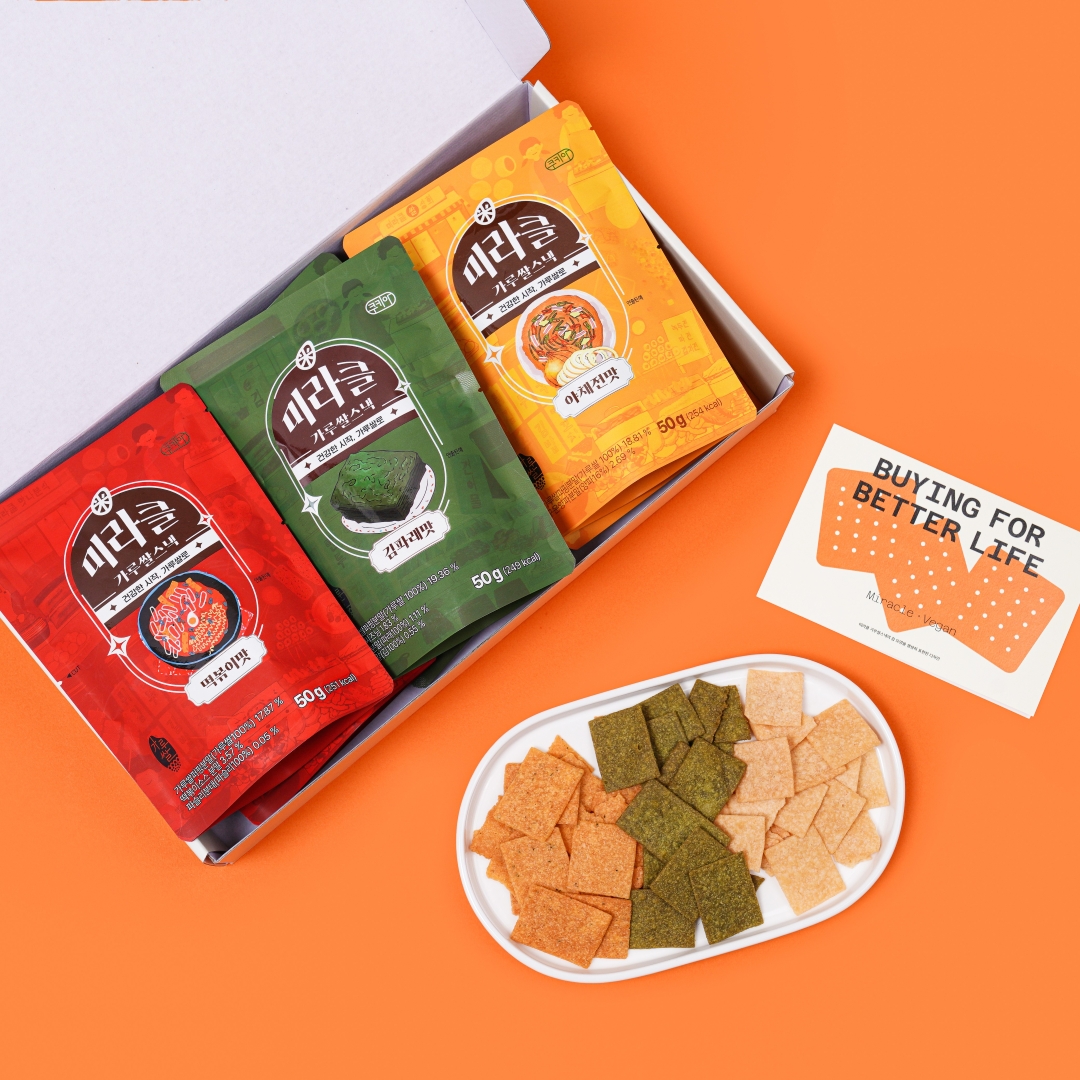 미라클 가루쌀스낵 세트 (우선구매실적 소셜벤더 기념품)