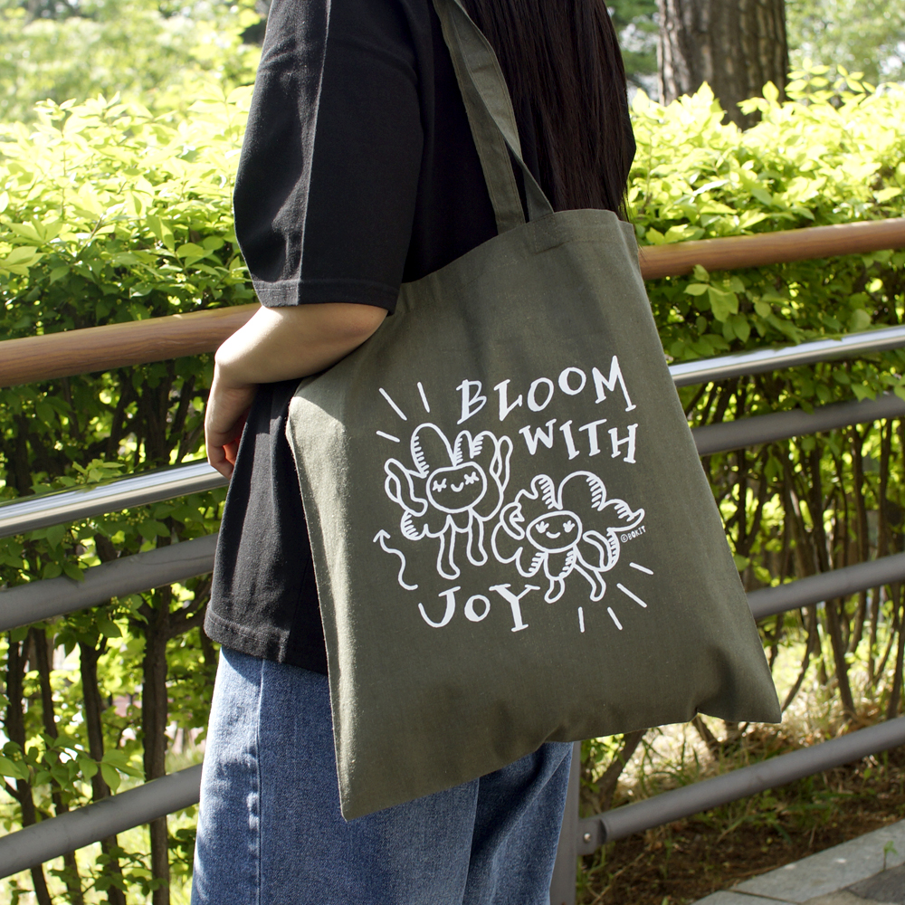 보킷 리사이클 에코백 BLOOM WITH JOY