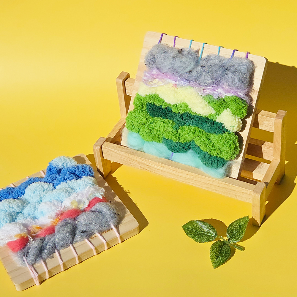 아트앤허그 청바지 업사이클링 DIY 위빙키트 털실 펠트 공예 액자 만들기 환경수업 재료-주식회사 아트앤허그-차세대 판로플랫폼 가치장터