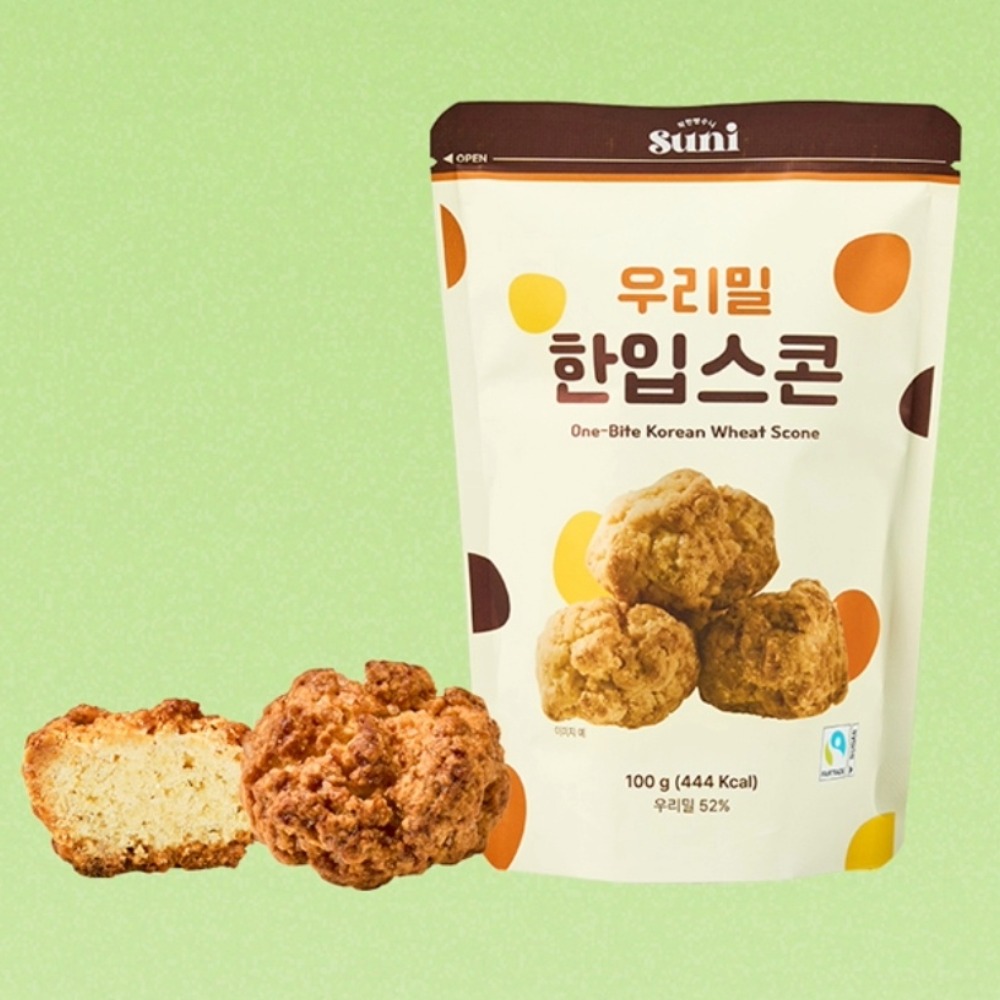 공정무역 우리밀 한입스콘 5종 세트 플레인 초코칩 바다김 오트밀레이즌 쑥고물-(주)페어베이커리-차세대 판로플랫폼 스토어(STORE) 36.5