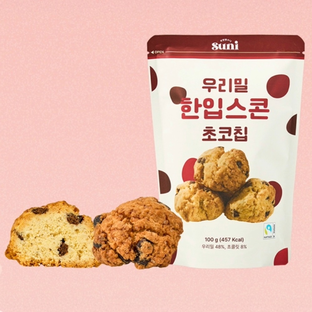 공정무역 우리밀 한입스콘 5종 세트 플레인 초코칩 바다김 오트밀레이즌 쑥고물-(주)페어베이커리-차세대 판로플랫폼 스토어(STORE) 36.5