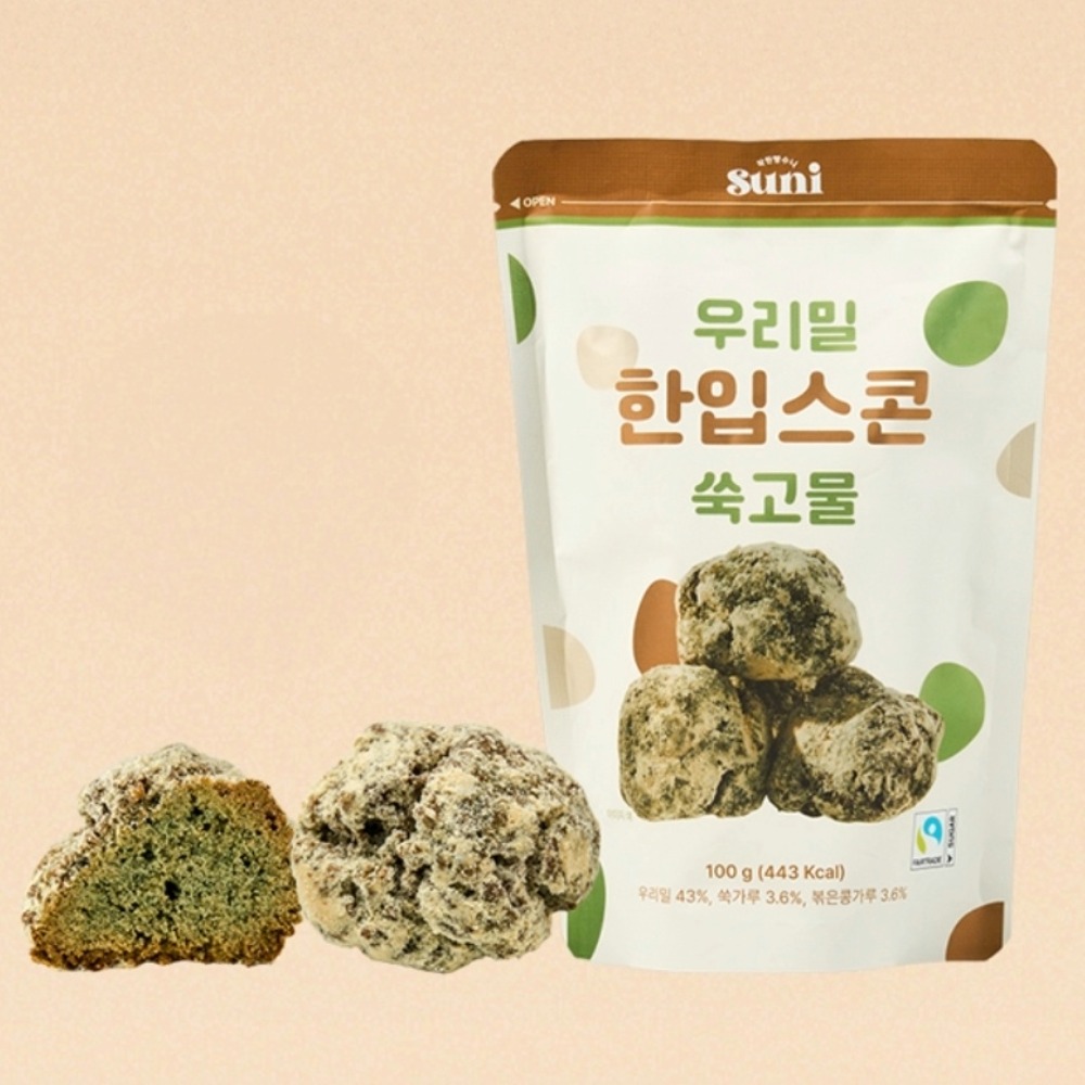 공정무역 우리밀 한입스콘 5종 세트 플레인 초코칩 바다김 오트밀레이즌 쑥고물-(주)페어베이커리-차세대 판로플랫폼 스토어(STORE) 36.5