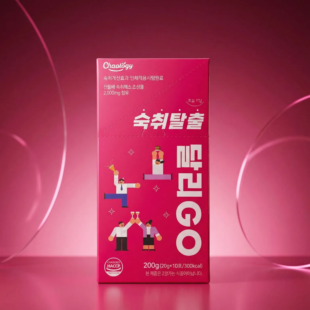 채밍 숙취탈출 달리GO 젤리스틱형 산돌배발효액 숙취해소제 달리고