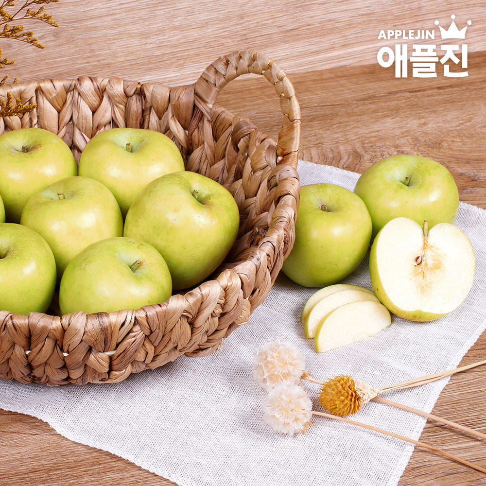 애플진 경북직송 껍질째먹는 햇 세척사과 시나노골드 황금사과 3kg (10~14과)