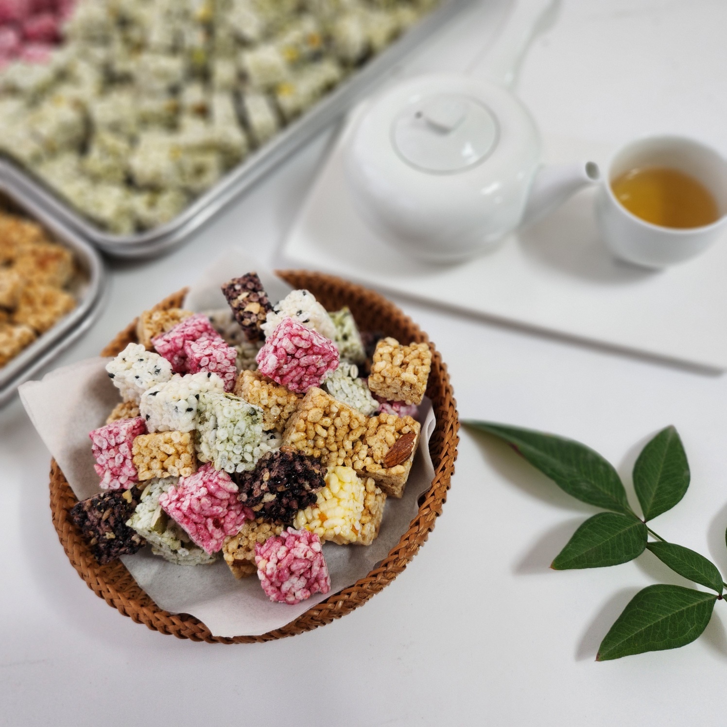 처음한과 오색쌀강정 100g 지퍼 간식세트