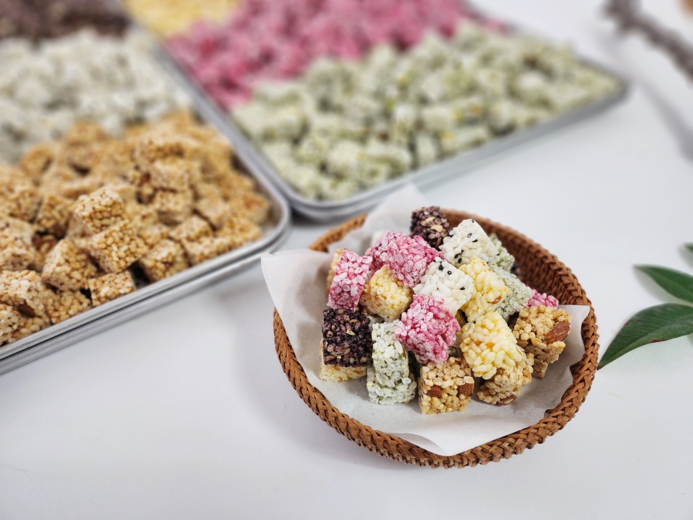 처음한과 오색쌀강정 100g 지퍼 간식세트