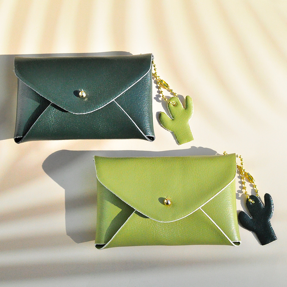 E:LOF 이롭 선인장 가죽 카드지갑 비건레더 핸드메이드 업사이클링 키링 명함케이스-주식회사 아트앤허그-차세대 판로플랫폼 스토어(STORE) 36.5