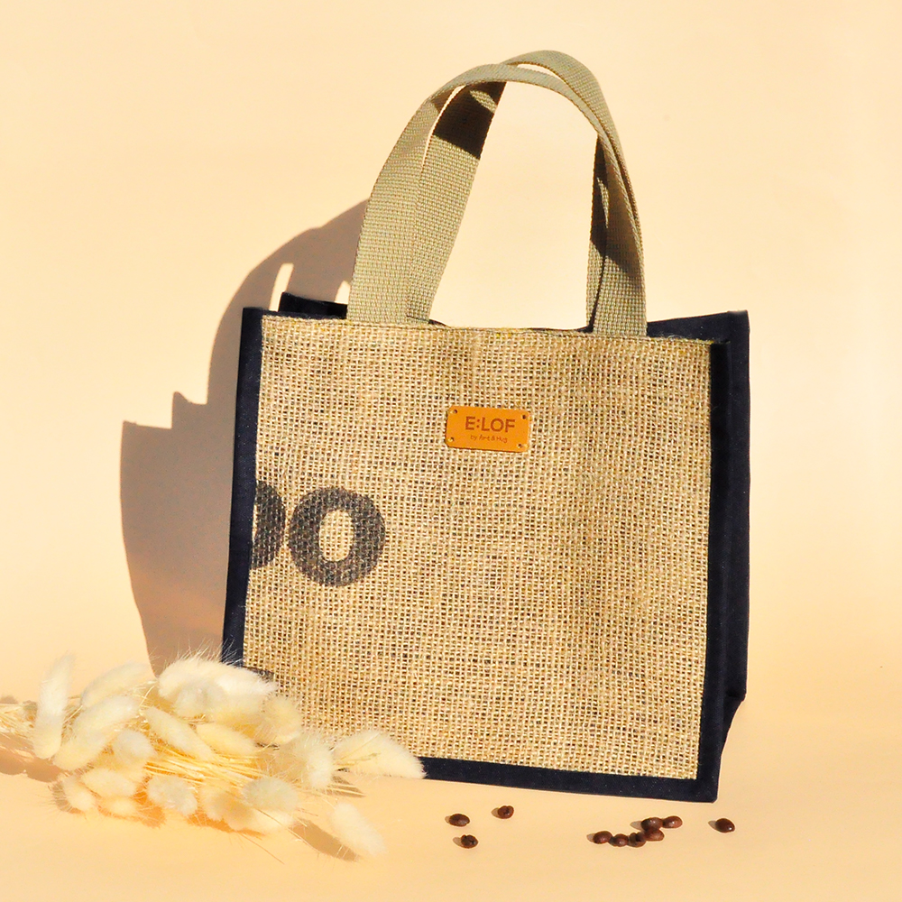 E:LOF 이롭 데일리 커피자루 토트백 리사이클링 rPET 핸드메이드 국내제작 핸드백