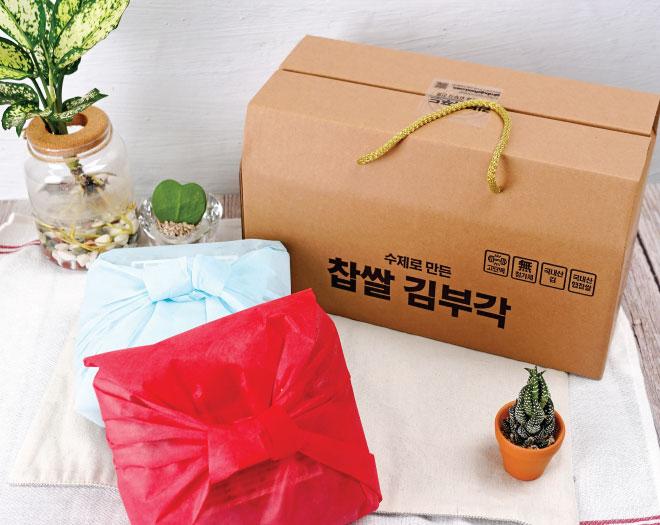 김부자푸드 찹쌀꽃김부각 선물세트_수정(색지포장110gx2)