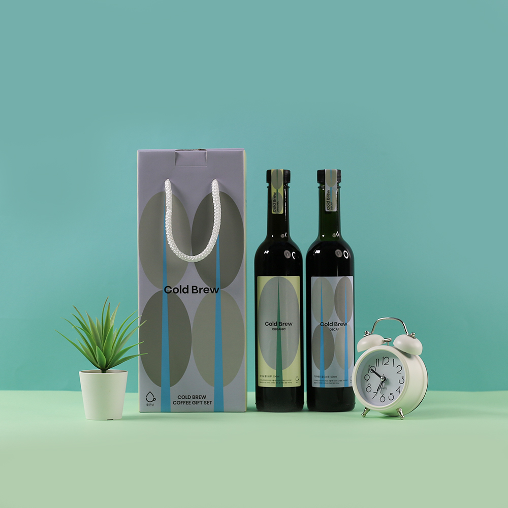 좋은날 유기농 or 디카페인 콜드브루 병 선물세트 500ml 2병