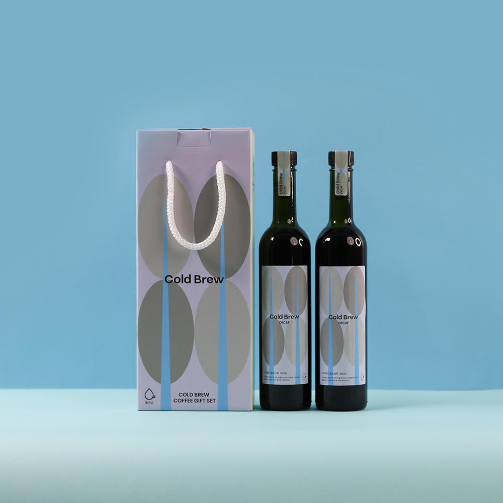 좋은날 유기농 or 디카페인 콜드브루 병 선물세트 500ml 2병-성미산 좋은날 협동조합-차세대 판로플랫폼 스토어(STORE) 36.5