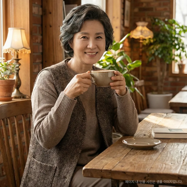 목화송이 롱조끼