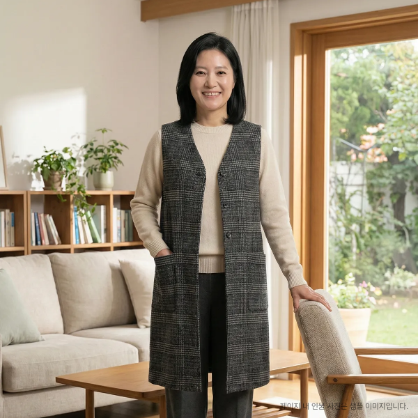 목화송이 롱조끼-목화송이협동조합-차세대 판로플랫폼 스토어(STORE) 36.5