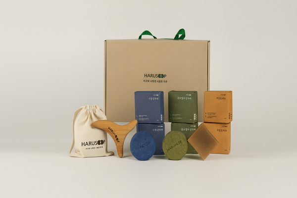 하루숲 어성초비누+샴푸바+편백괄사 3종 선물세트 제로웨이스트 욕실 패키지-사회적협동조합경기시흥작은자리지역자활센터-차세대 판로플랫폼 스토어(STORE) 36.5