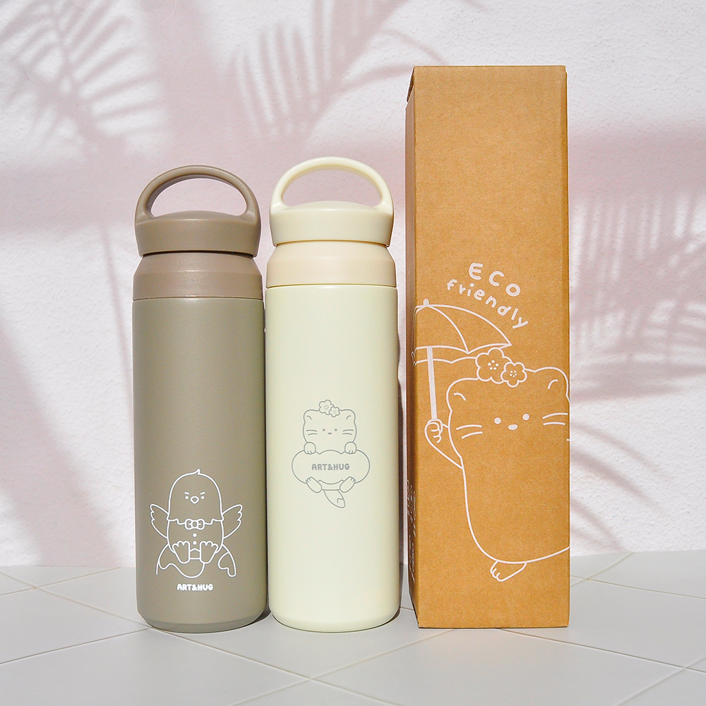 아트앤허그 지구수비대 스텐 텀블러 500ml 보온보냉 손잡이형 선물-주식회사 아트앤허그-차세대 판로플랫폼 스토어(STORE) 36.5