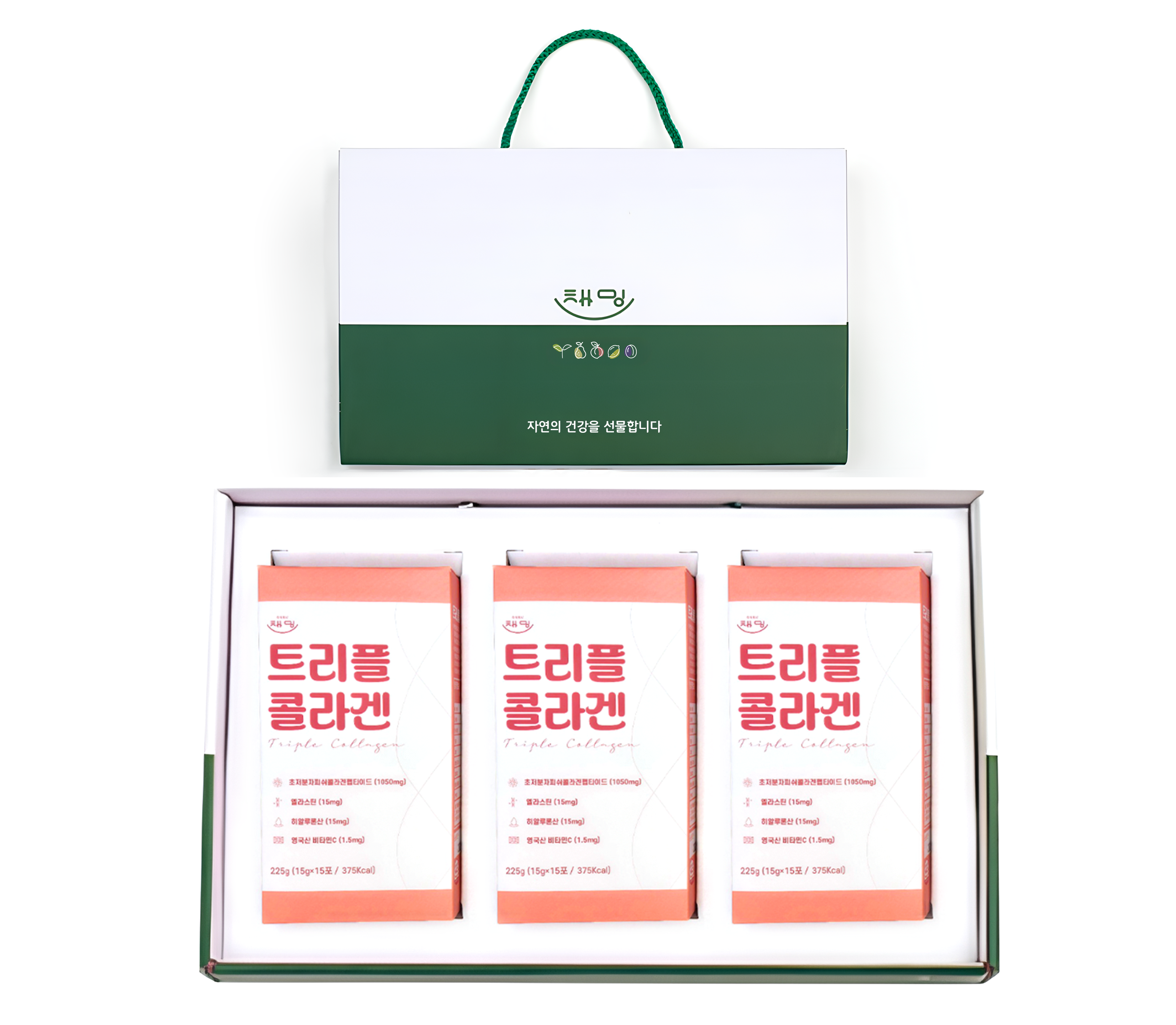 채밍 트리플 콜라겐 선물 세트 15g 45포-주식회사채밍-차세대 판로플랫폼 스토어(STORE) 36.5