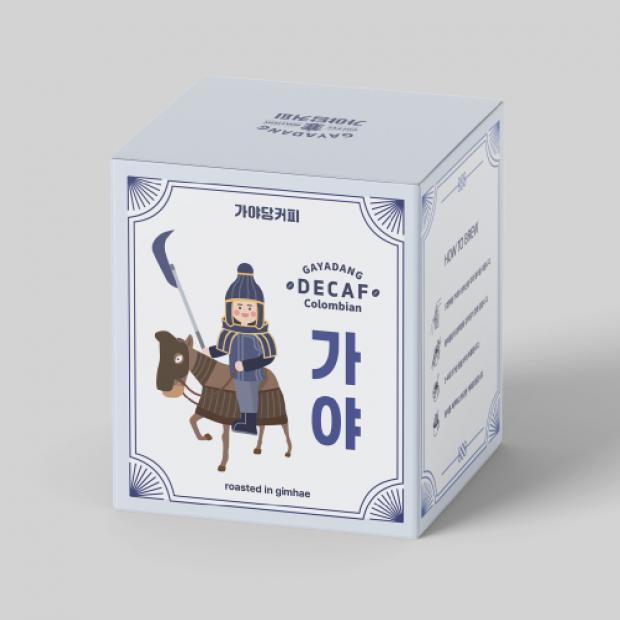 [가야당커피] 가야 드립백 커피 10개입 (콜롬비아 디카페인 10g × 10ea)