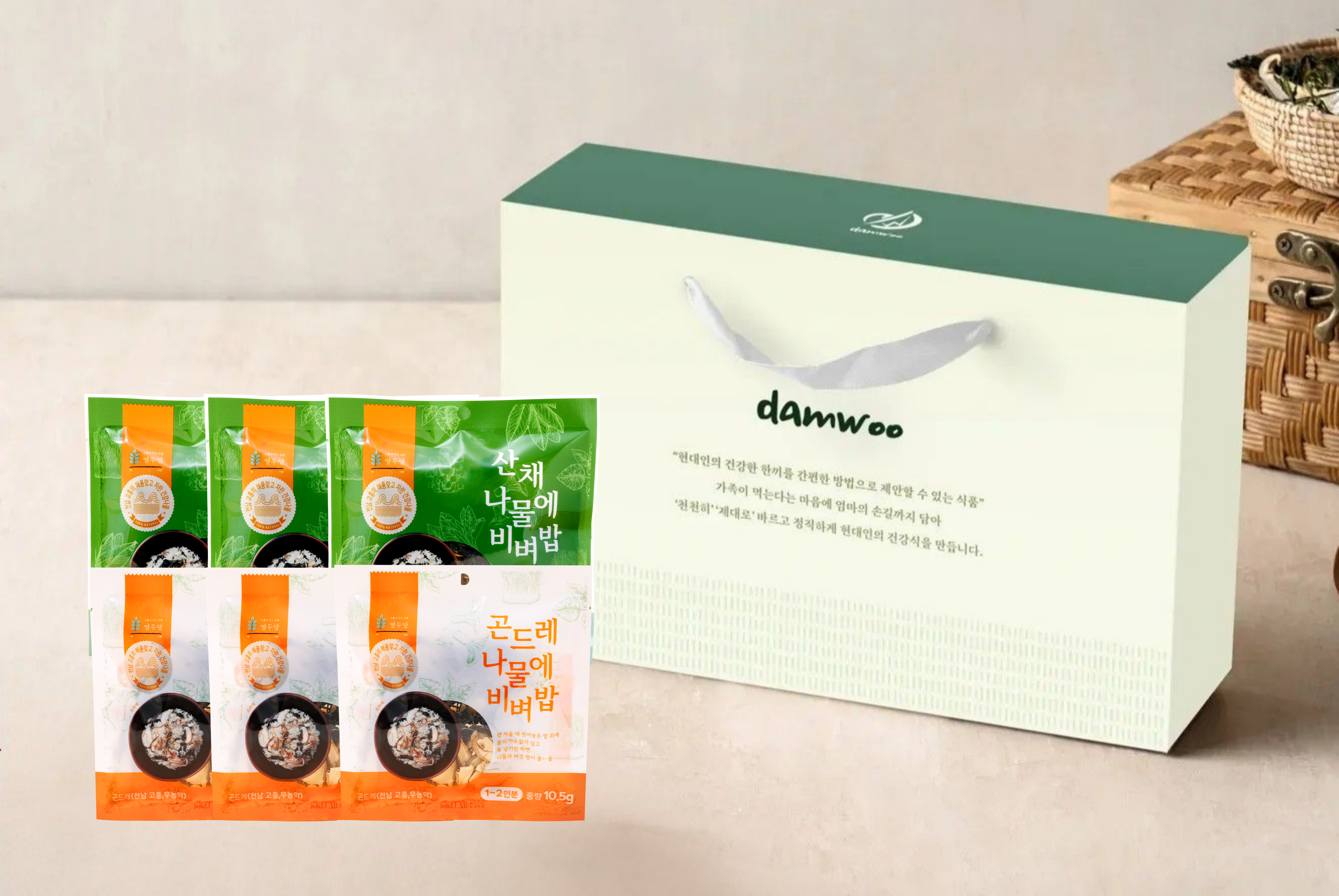 나물에비벼밥 6입 선물세트