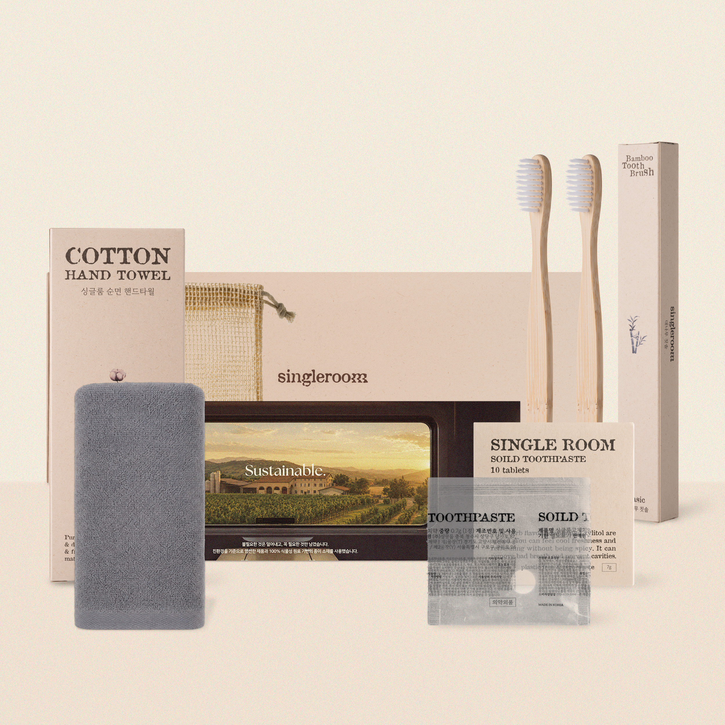 싱글룸 욕실4종 친환경 선물세트 (새솔)