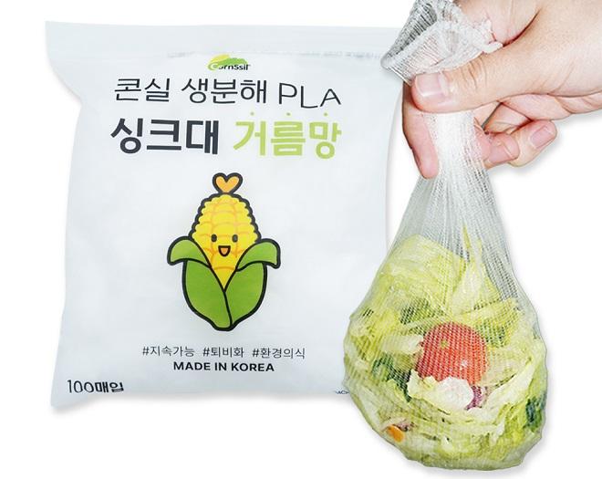 콘실 국산 생분해 PLA 싱크대 거름망 시원한 물빠짐 100매입1봉
