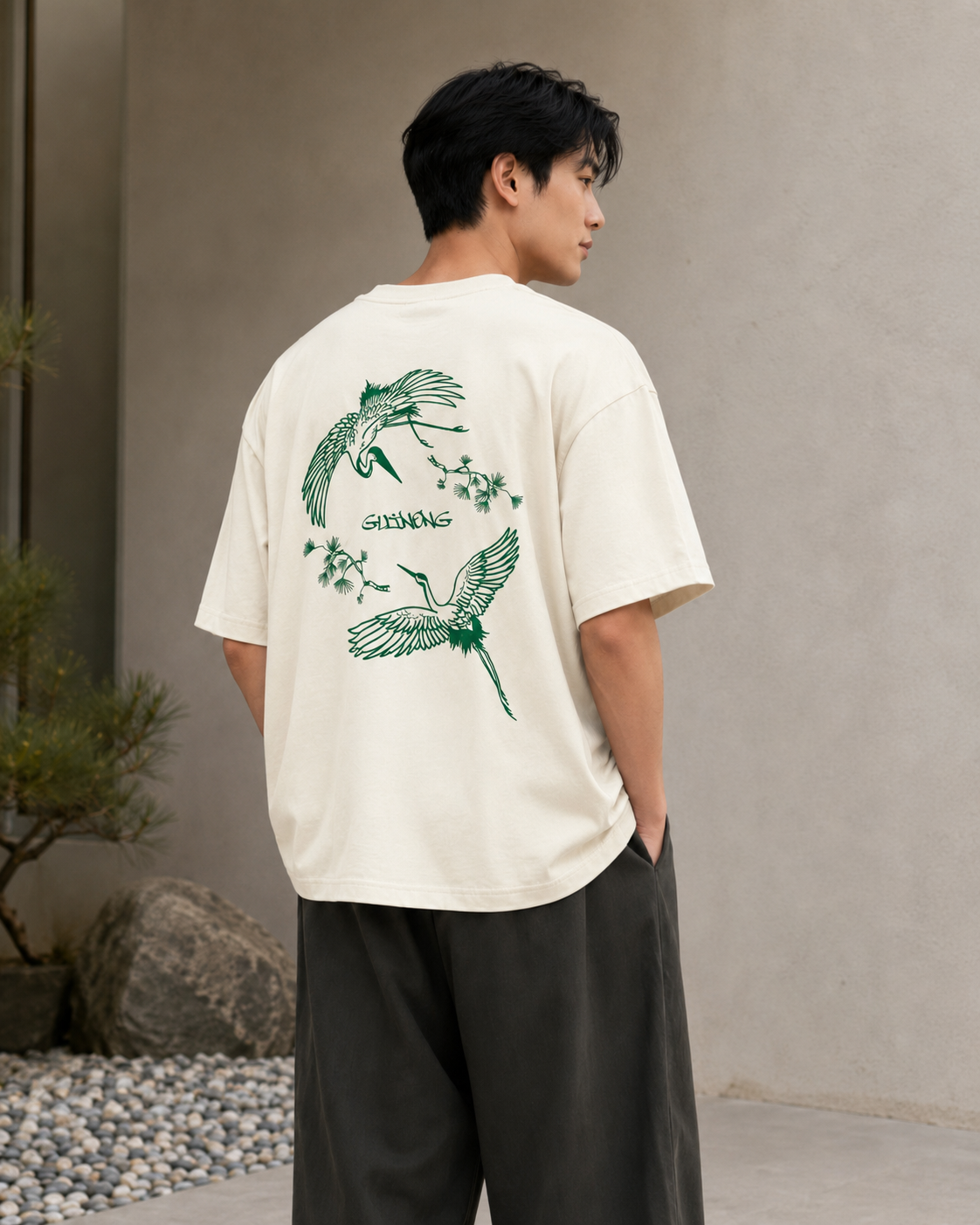 학씨 오버핏 면반팔 전통 티셔츠 3XL 2XL~XS-주식회사구이농-차세대 판로플랫폼 스토어(STORE) 36.5