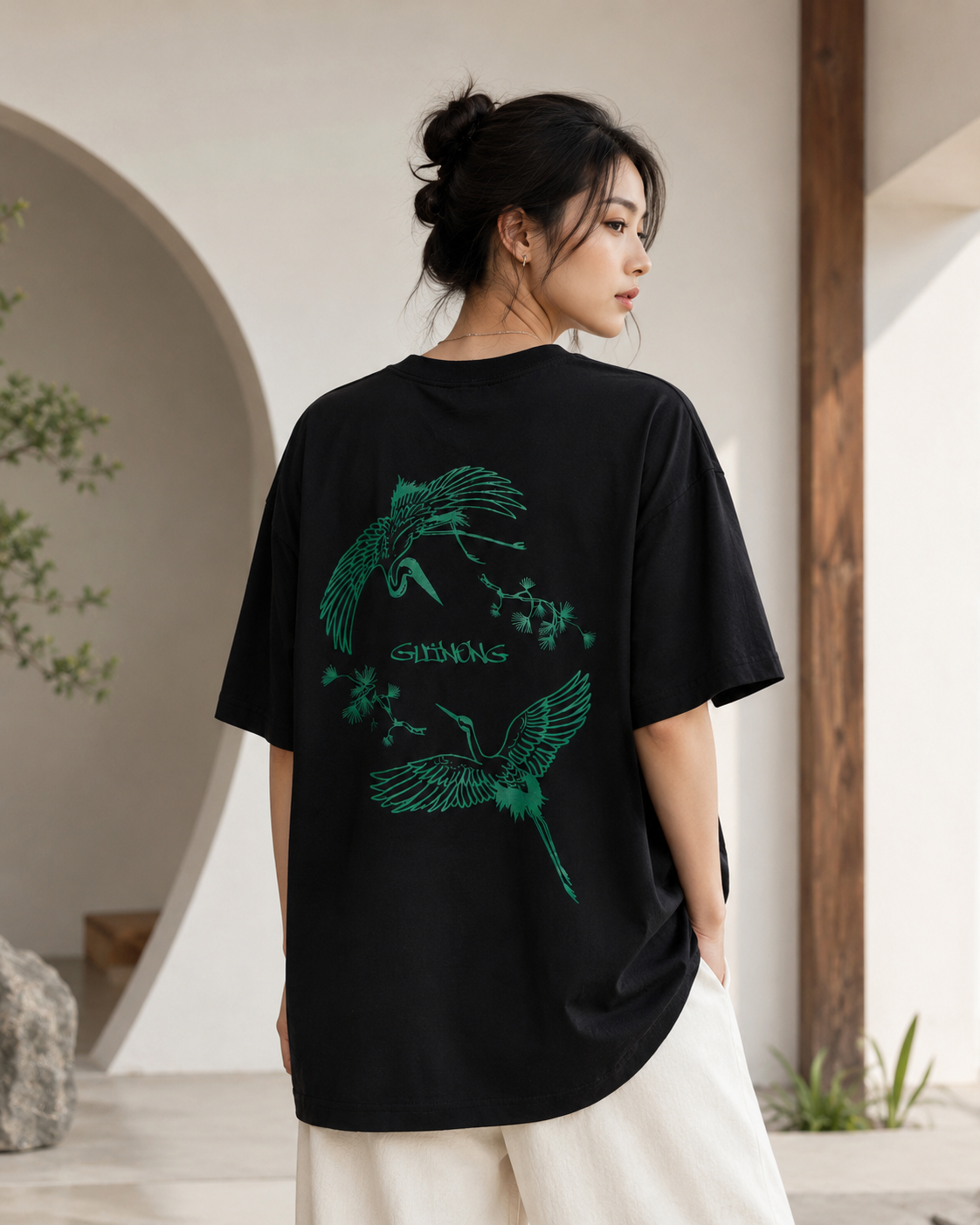 학씨 오버핏 면반팔 전통 티셔츠 3XL 2XL~XS-주식회사구이농-차세대 판로플랫폼 스토어(STORE) 36.5